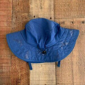 Sun Protection Zone Child Safari Hat Blue With Sharks